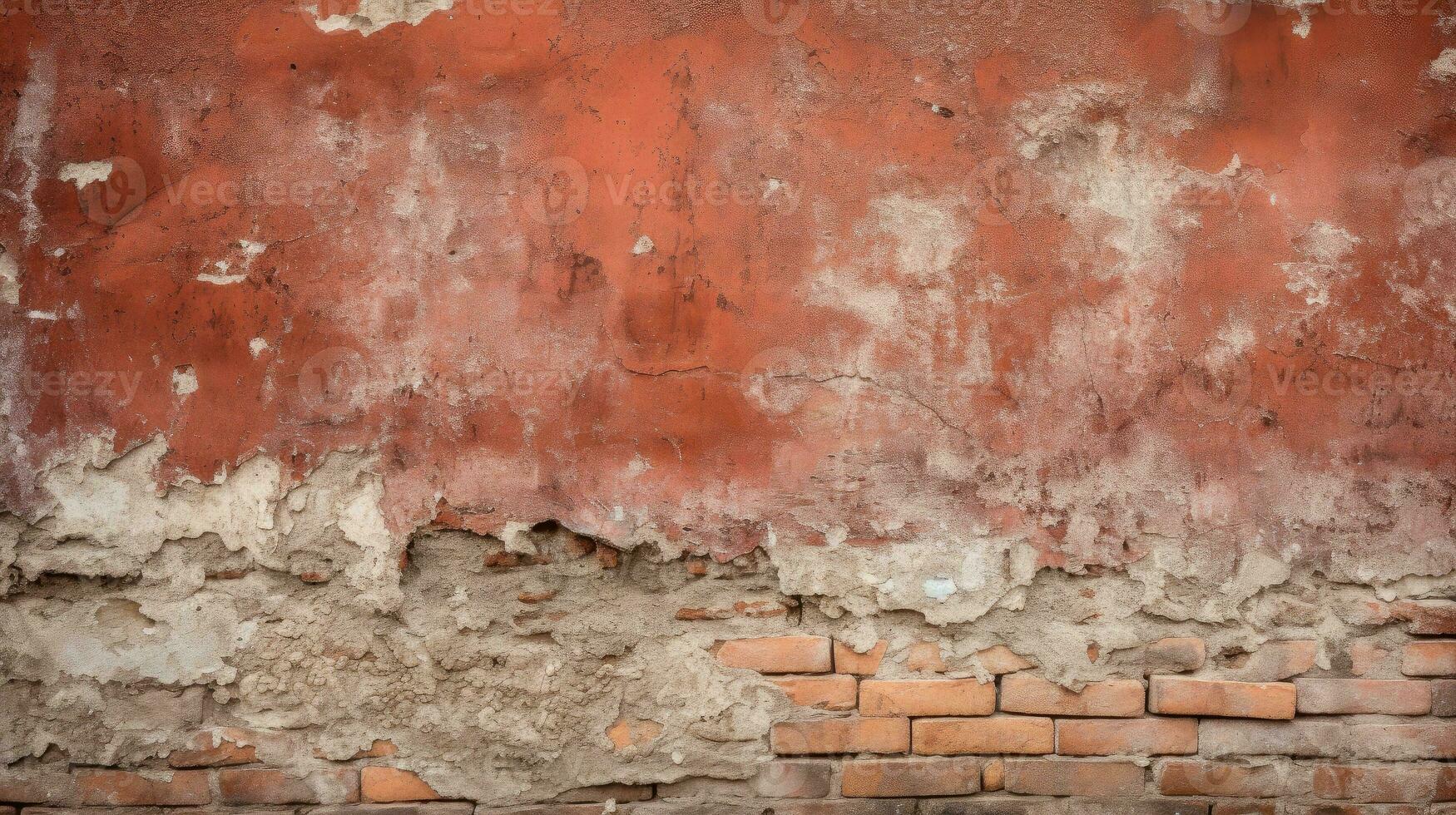 vermelho tijolo parede fundo, textura padronizar para contínuo replicar, generativo ai ilustração foto