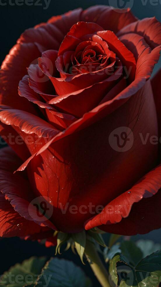 foto detalhe do fresco vermelho rosa