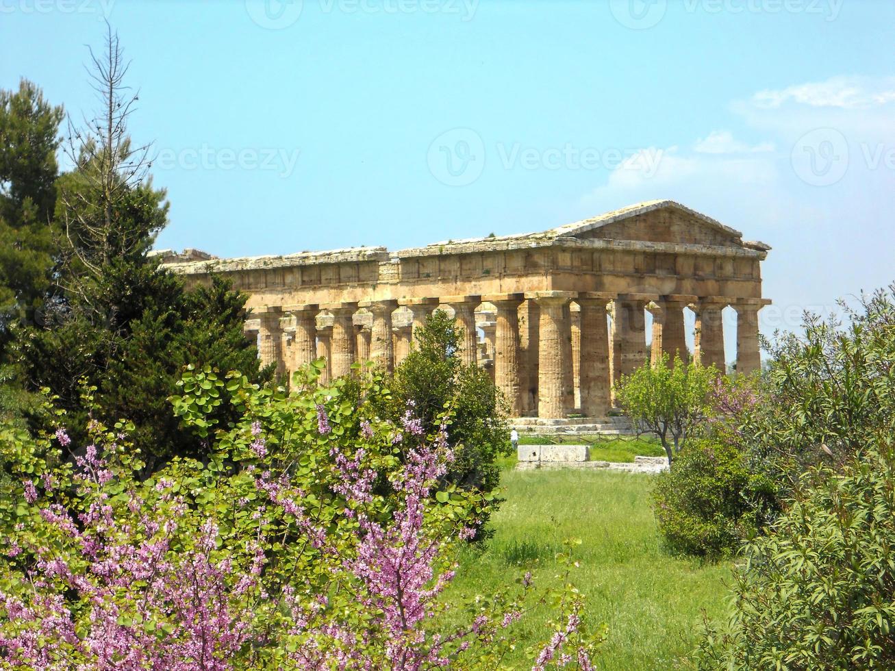 escavações arqueológicas paestum em nápoles foto