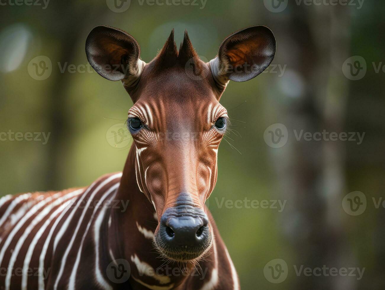 okapi retrato criada com generativo ai tecnologia foto