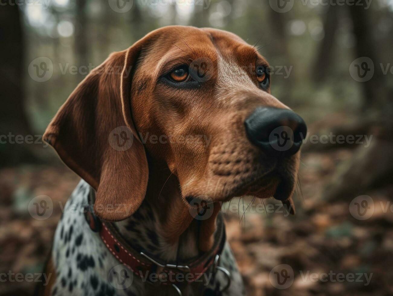 americano Inglês coonhound cachorro criada com generativo ai tecnologia foto