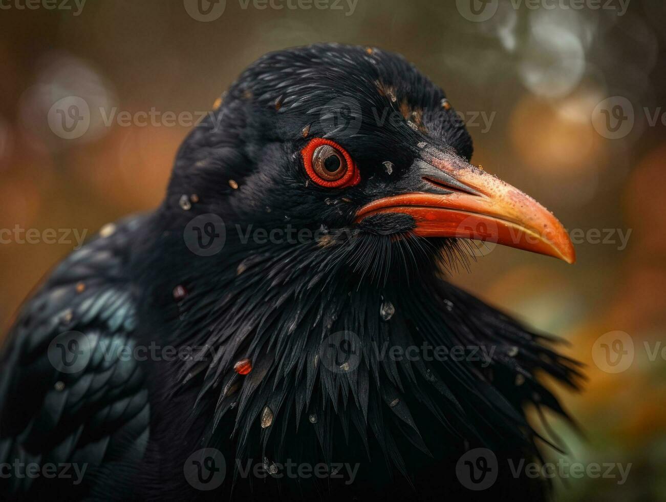 chough pássaro retrato criada com generativo ai tecnologia foto