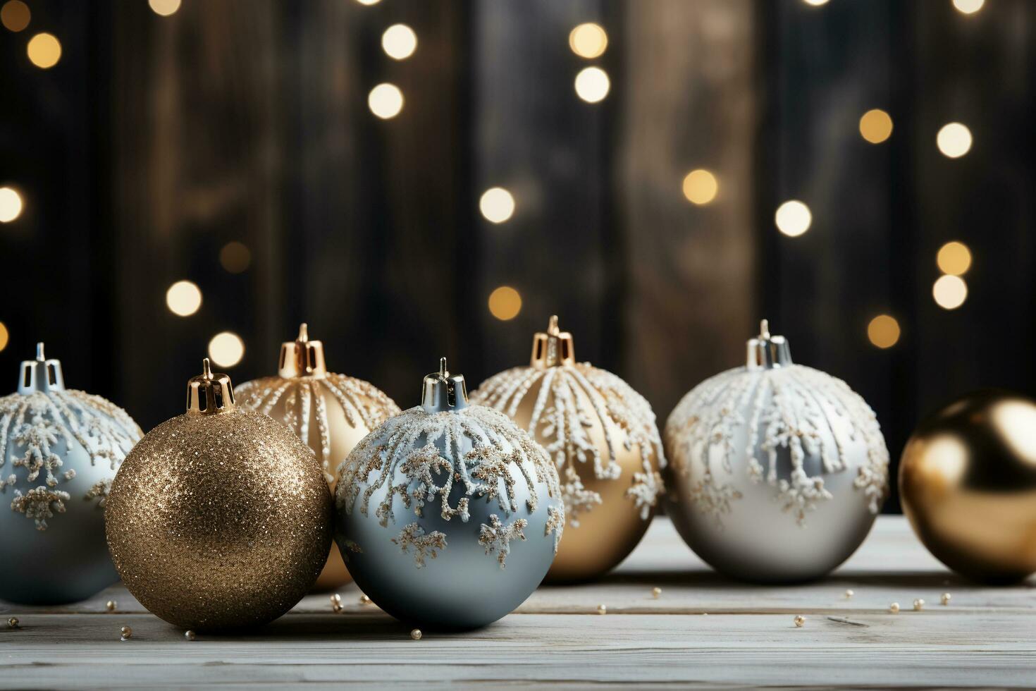 Natal feriados composição em branco de madeira fundo. ai generativo foto