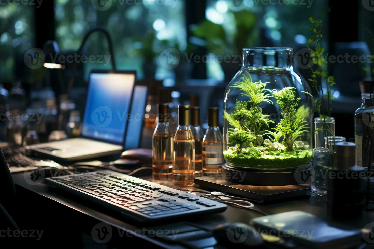 alguns pesquisadores estão fazendo experimentos dentro a laboratório. ai generativo foto