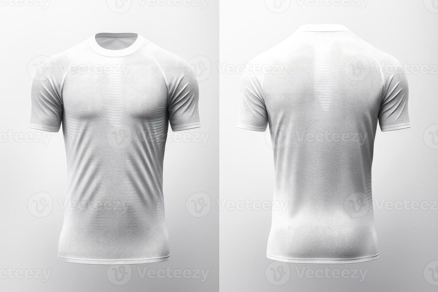 Esportes futebol equipe uniformes branco camisa isolado em branco fundo, generativo ai ilustração foto