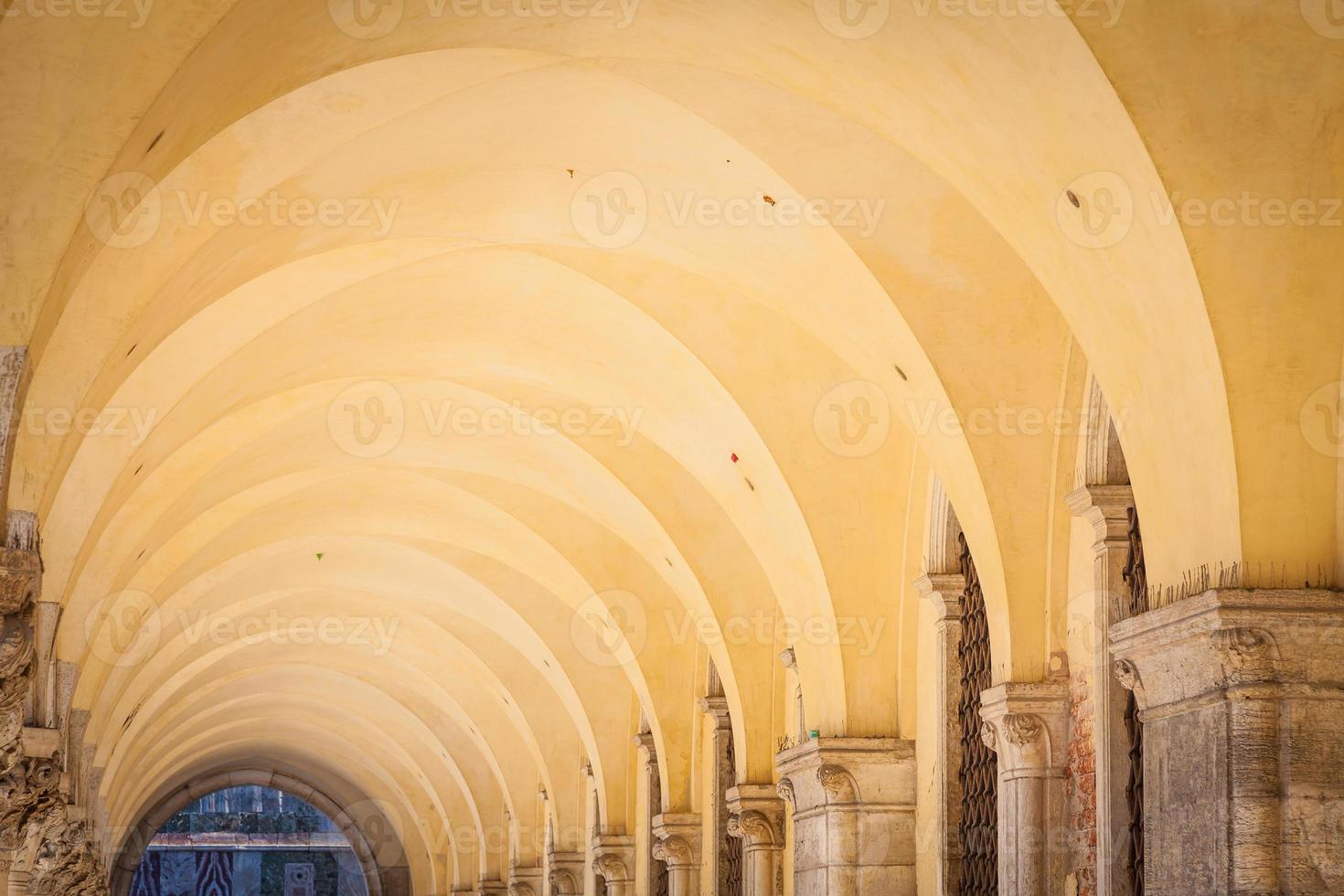 galeria em perspectiva em veneza - itália foto