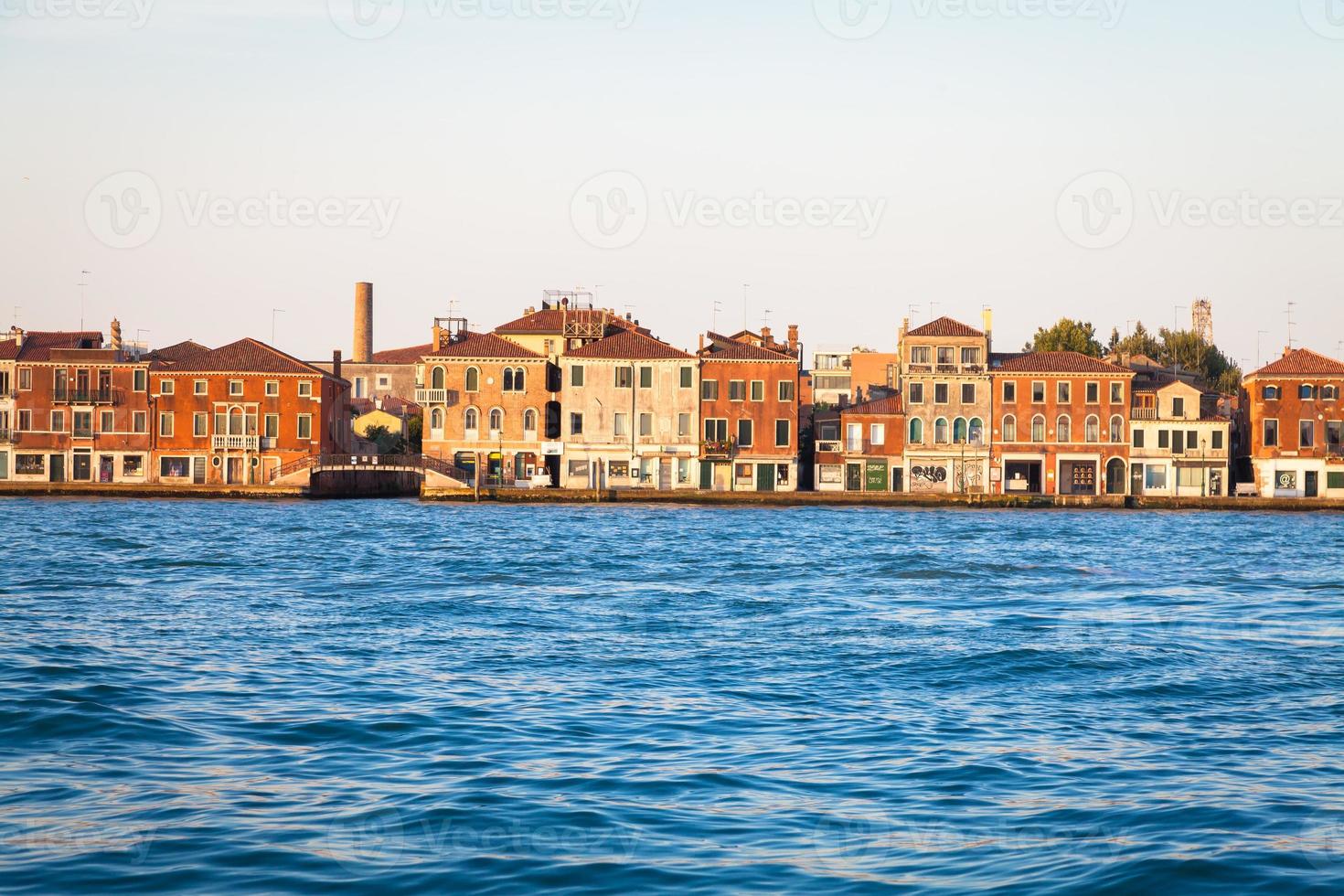 beira-mar de Veneza de zattere foto