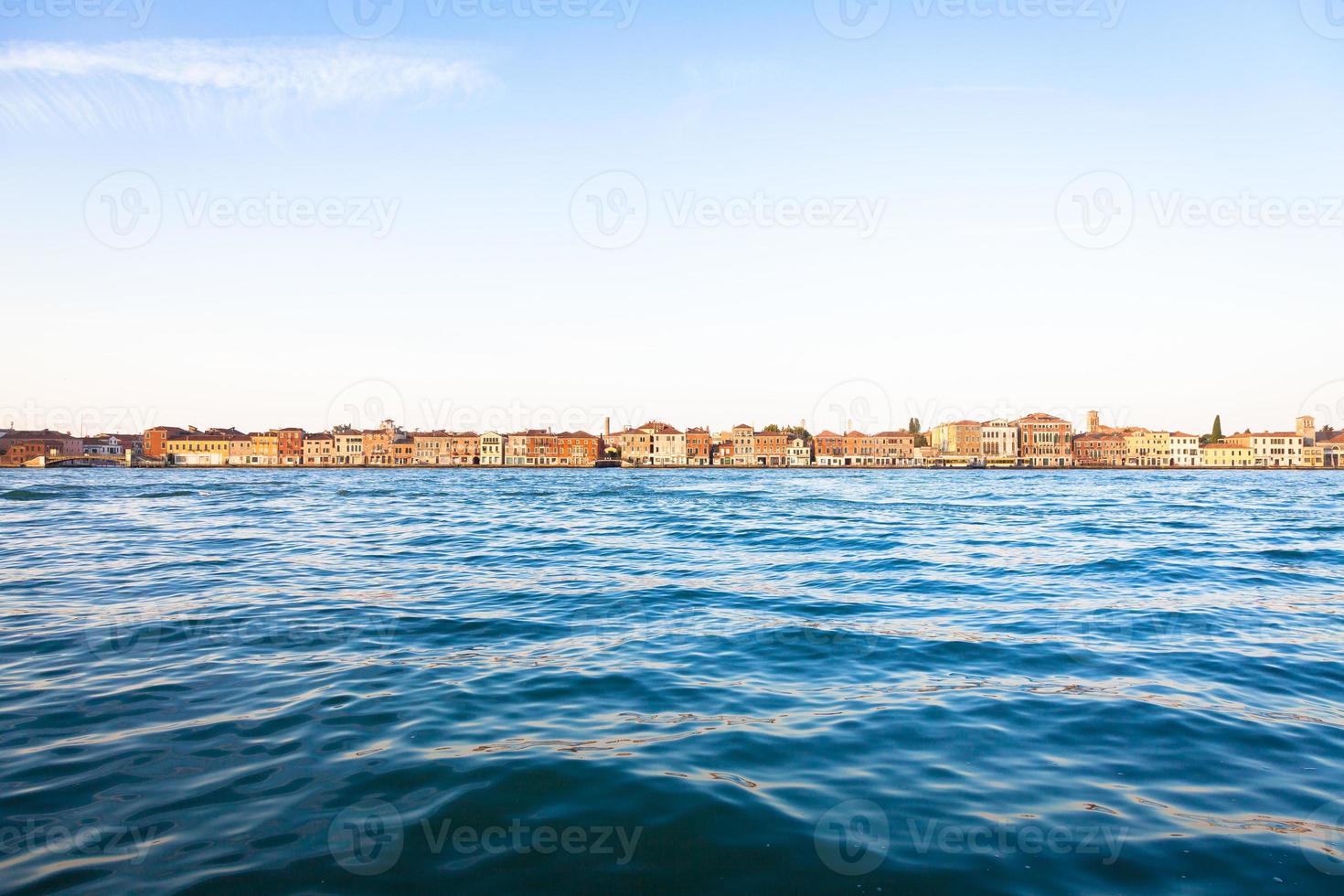 beira-mar de Veneza de zattere foto