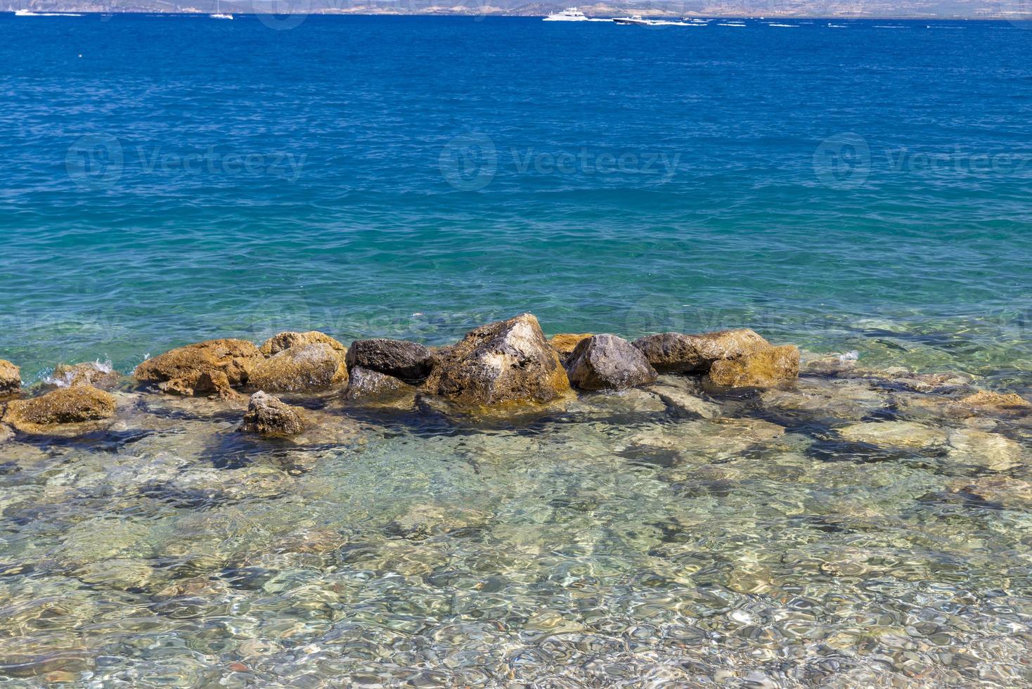 rochas em porto santo stefano, itália foto