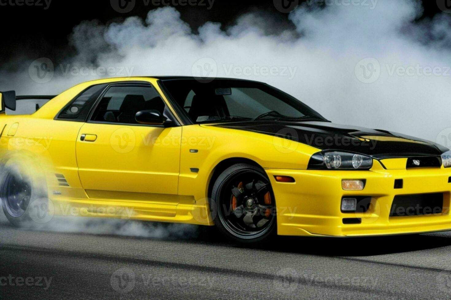 esporte carro nissan Horizonte gtr r32 jdm. ai generativo pró foto