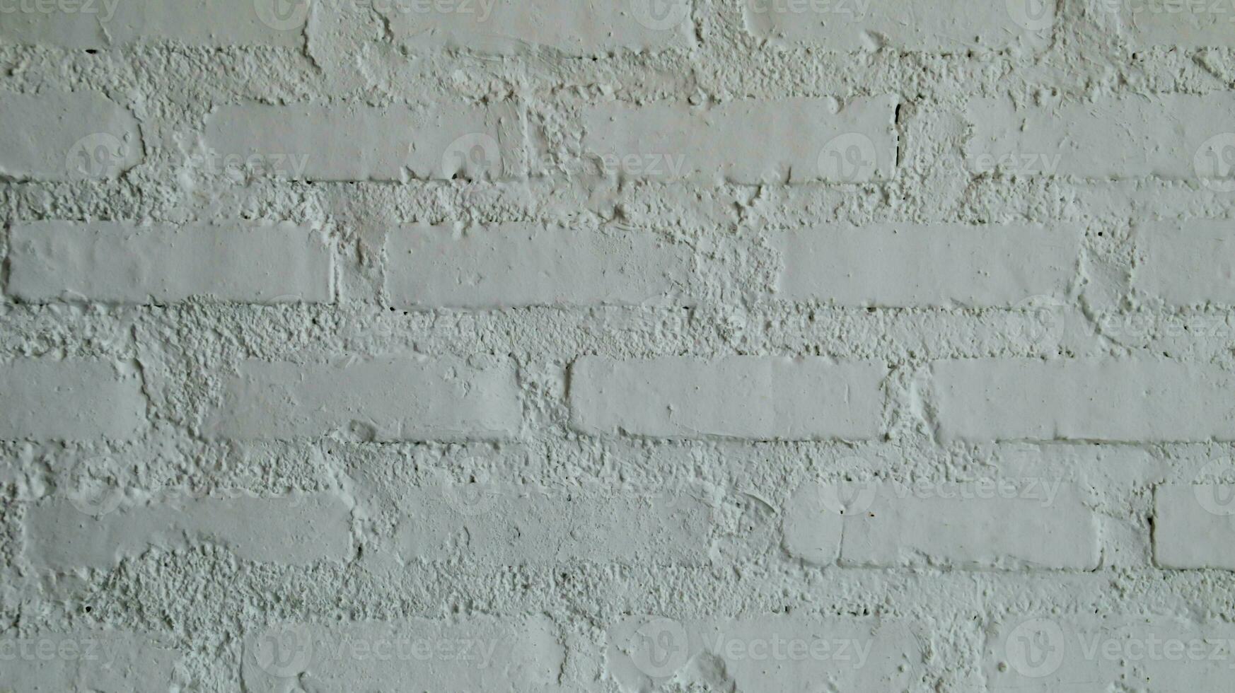 rude superfície branco pintura tijolo parede textura e padronizar. foto
