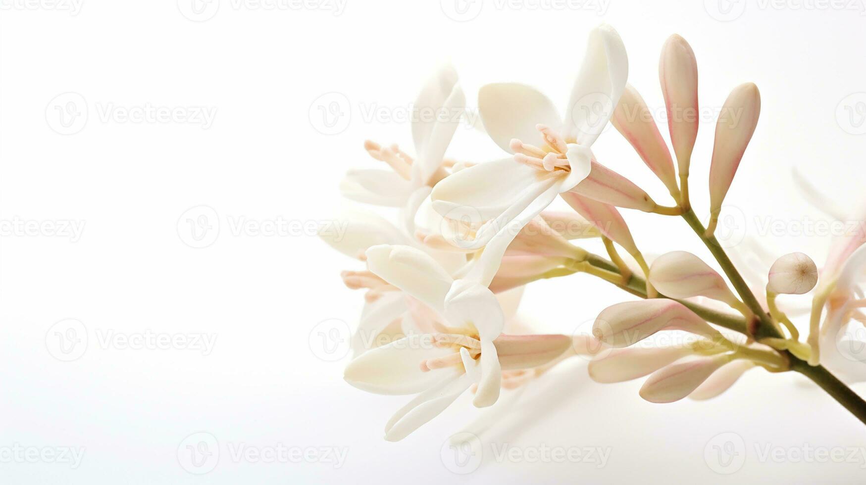 foto do lindo serralha flor isolado em branco fundo. generativo ai