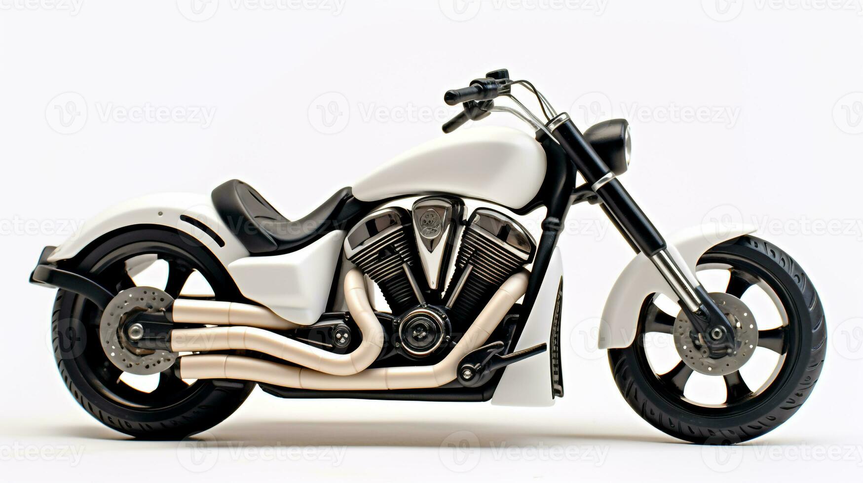exibindo uma 3d miniatura cruzador motocicleta. generativo ai foto