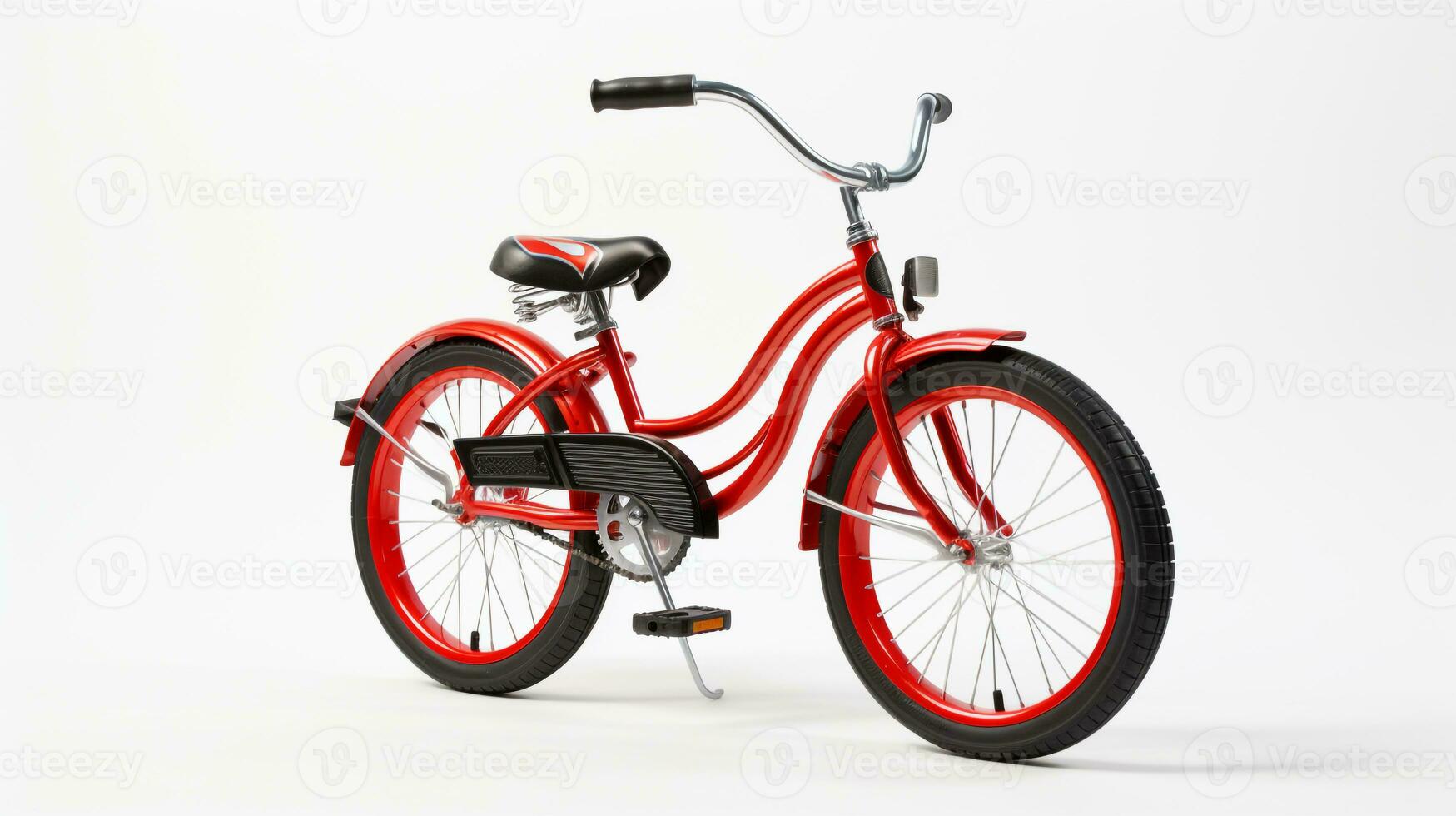 exibindo uma 3d miniatura cruzador bicicleta. generativo ai foto