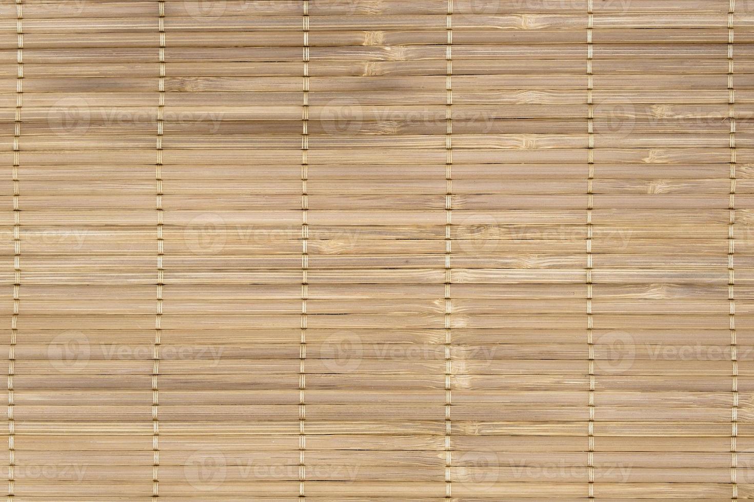textura de esteira de bambu japonesa foto