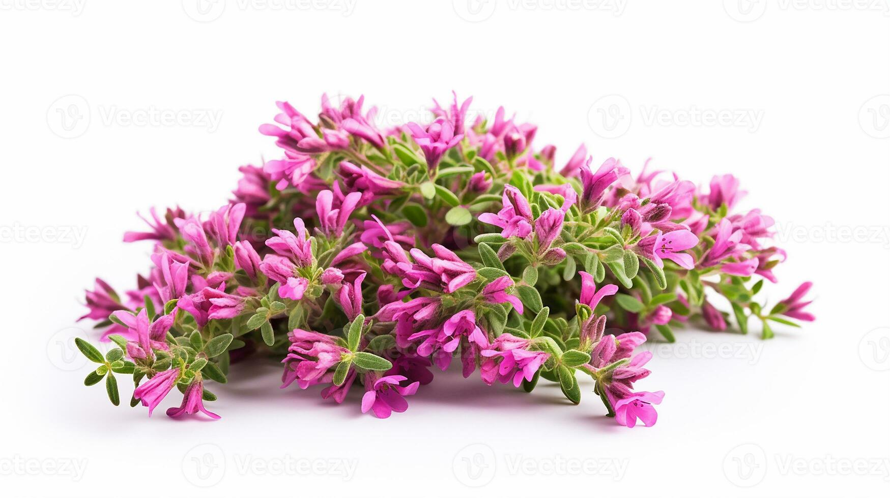 foto do lindo Tomilho flor isolado em branco fundo. generativo ai