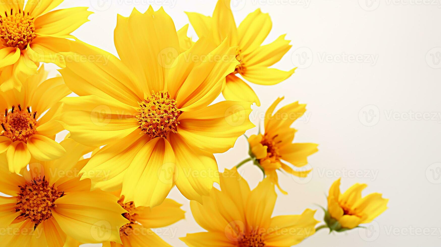 foto do lindo coreopsis flor isolado em branco fundo. generativo ai