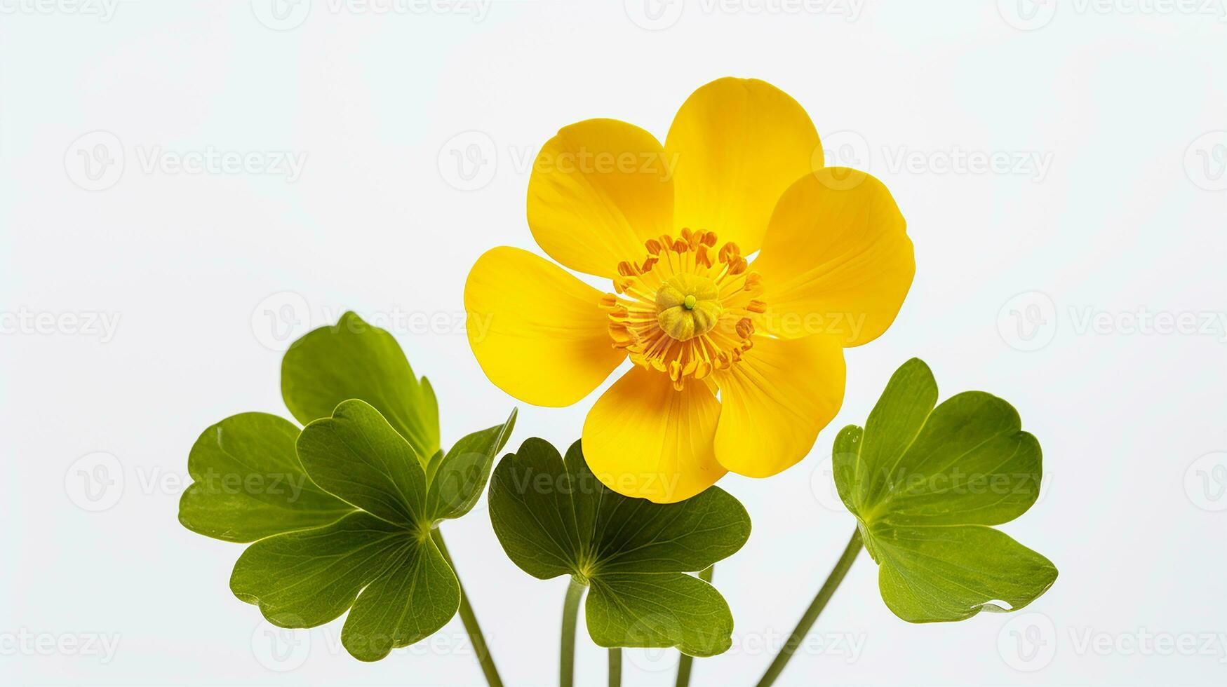 foto do lindo pântano calêndula flor isolado em branco fundo. generativo ai