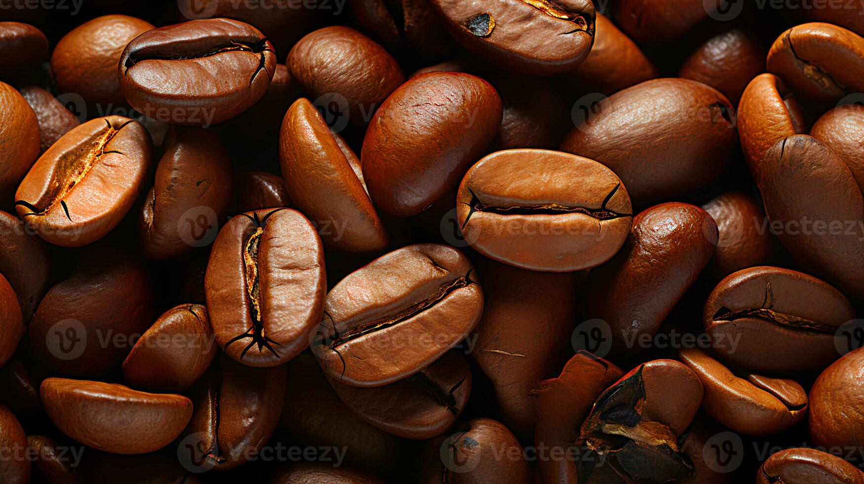 Castanho assado aromático café feijões robusta arábica padronizar foto