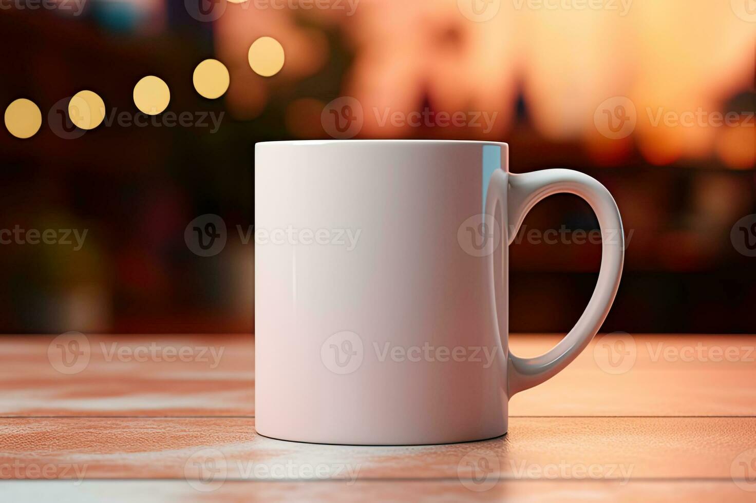 branco em branco café caneca brincar fechar-se do caneca dentro brilho do sol em luz celebração fundo perfeito para negócios vendendo canecas, sobreposição citar ou Projeto generativo ai foto