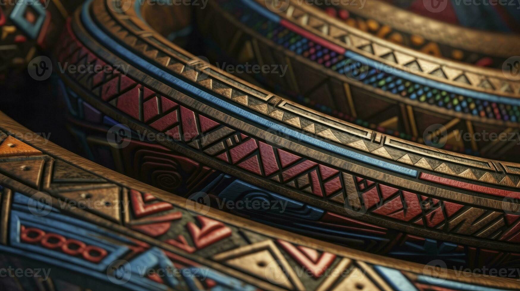 colorida africano tribal padronizar dentro cinematográfico composição foto