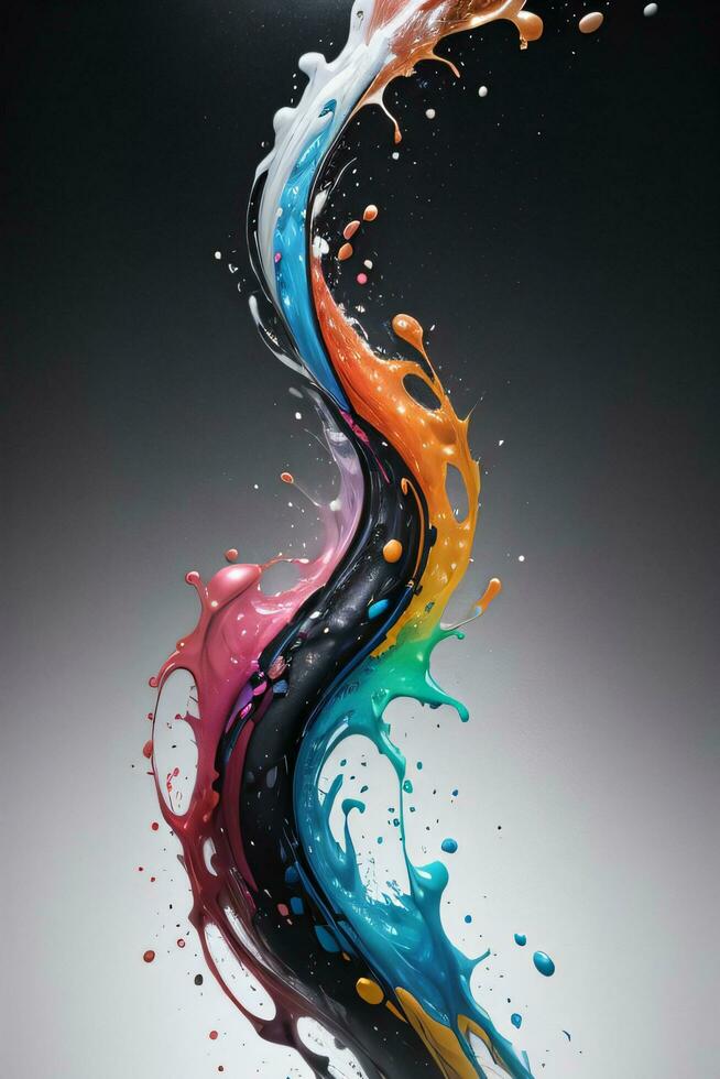 abstrato cor salpicos líquido fundo papel de parede foto
