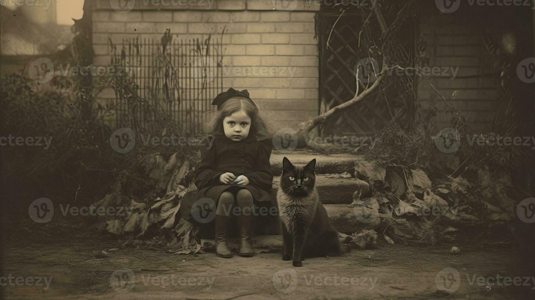 crianças crianças dia das Bruxas assustador vintage fotografia máscaras 19 século Horror fantasias festa foto