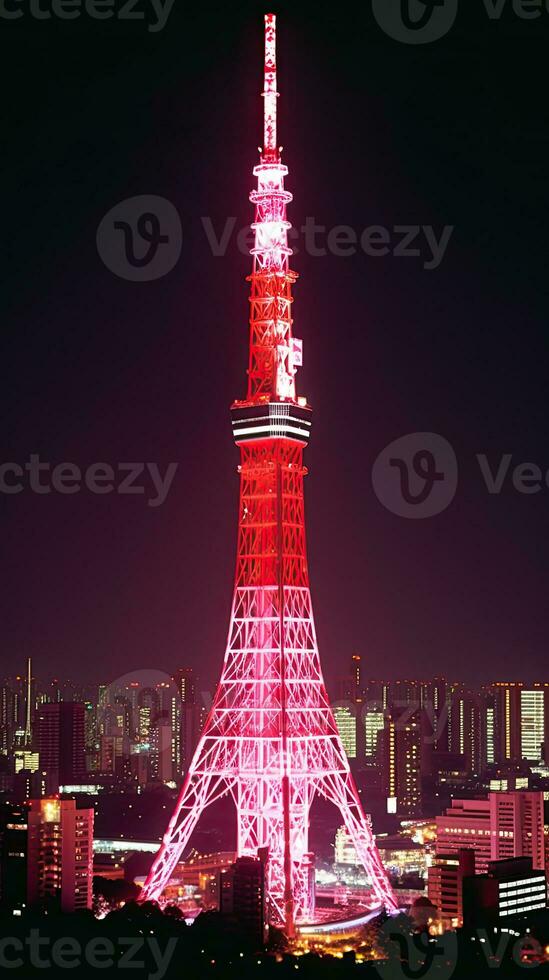 Japão zen Tóquio televisão torre panorama panorama Visão fotografia sakura flores pagode Paz silêncio foto