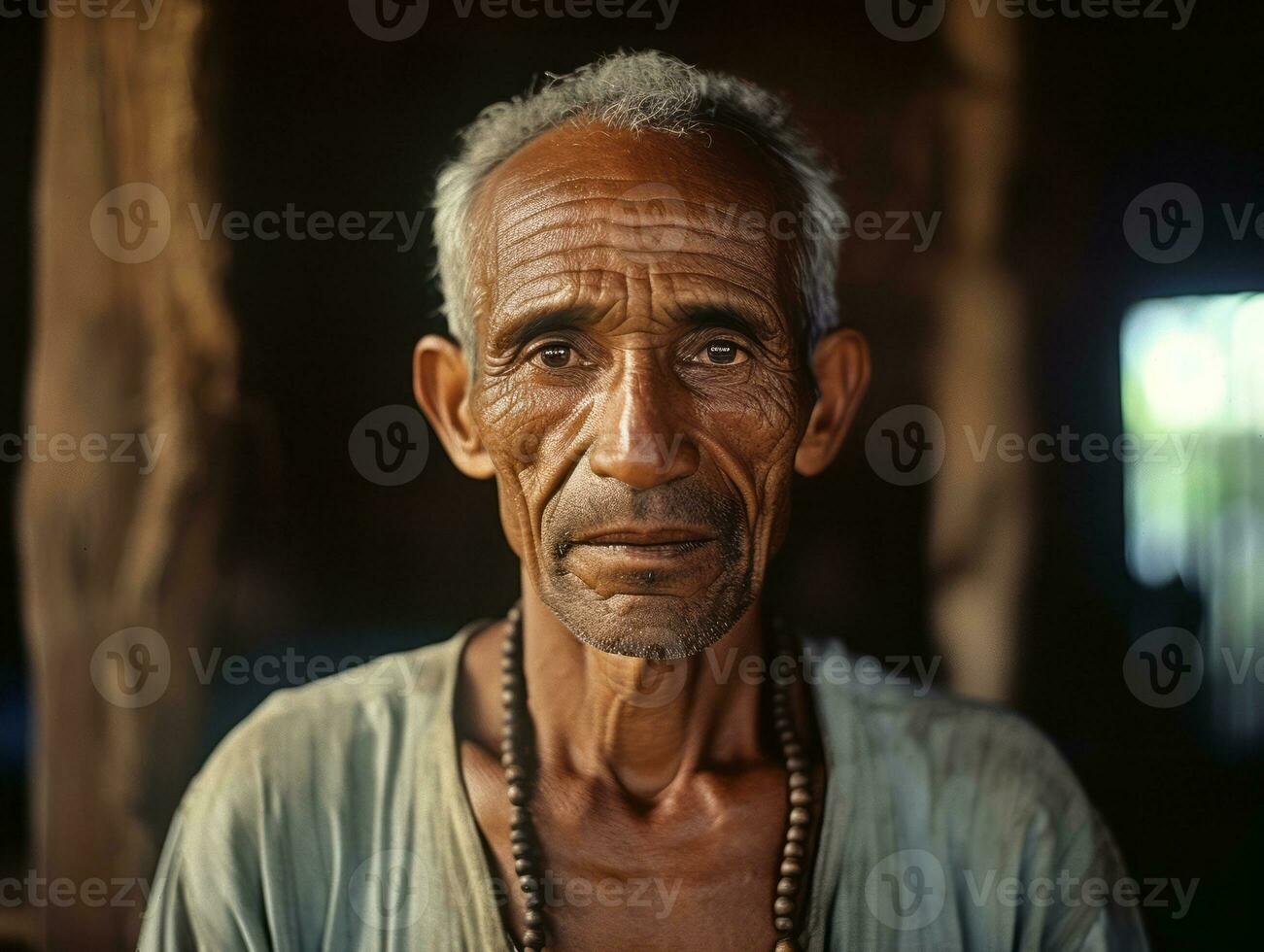 brasileiro homem a partir de a cedo 1900 colori velho foto ai generativo