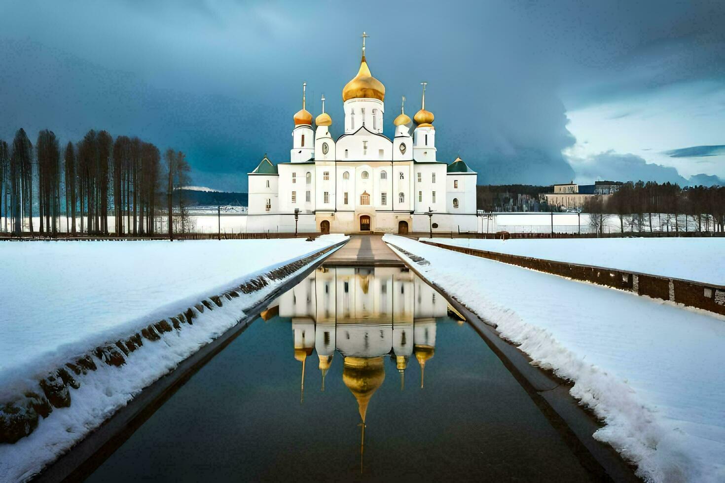 a catedral do a piedosos Cruz dentro Moscou, Rússia. gerado por IA foto