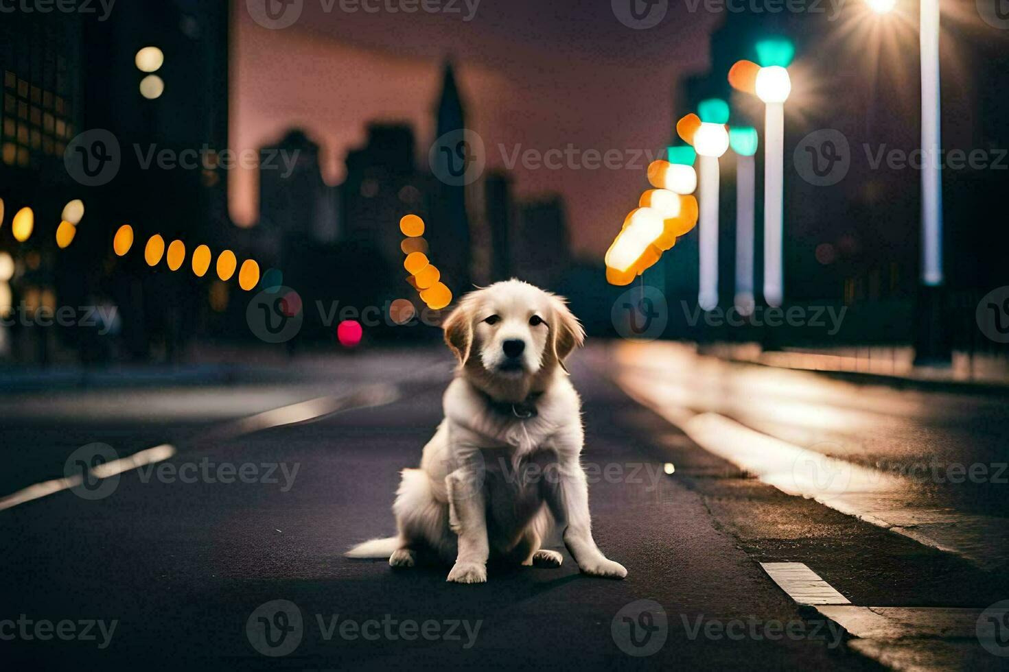 foto papel de parede a cidade, noite, luzes, luzes, a cidade, a cidade luzes, o. gerado por IA