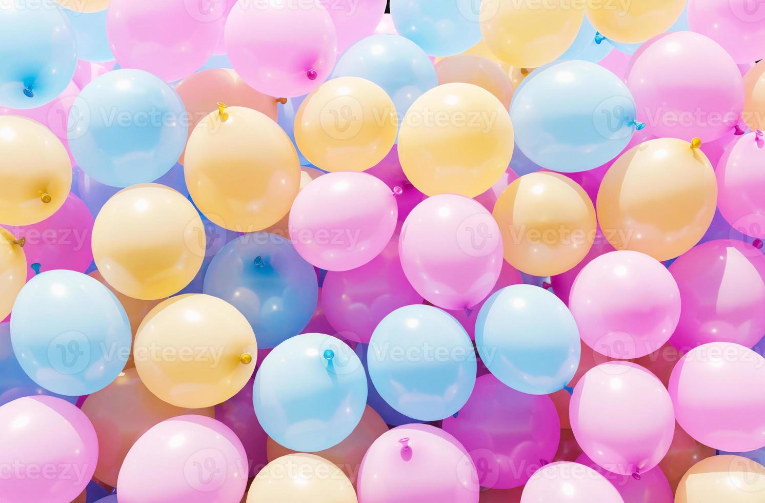 balões coloridos pastel foto