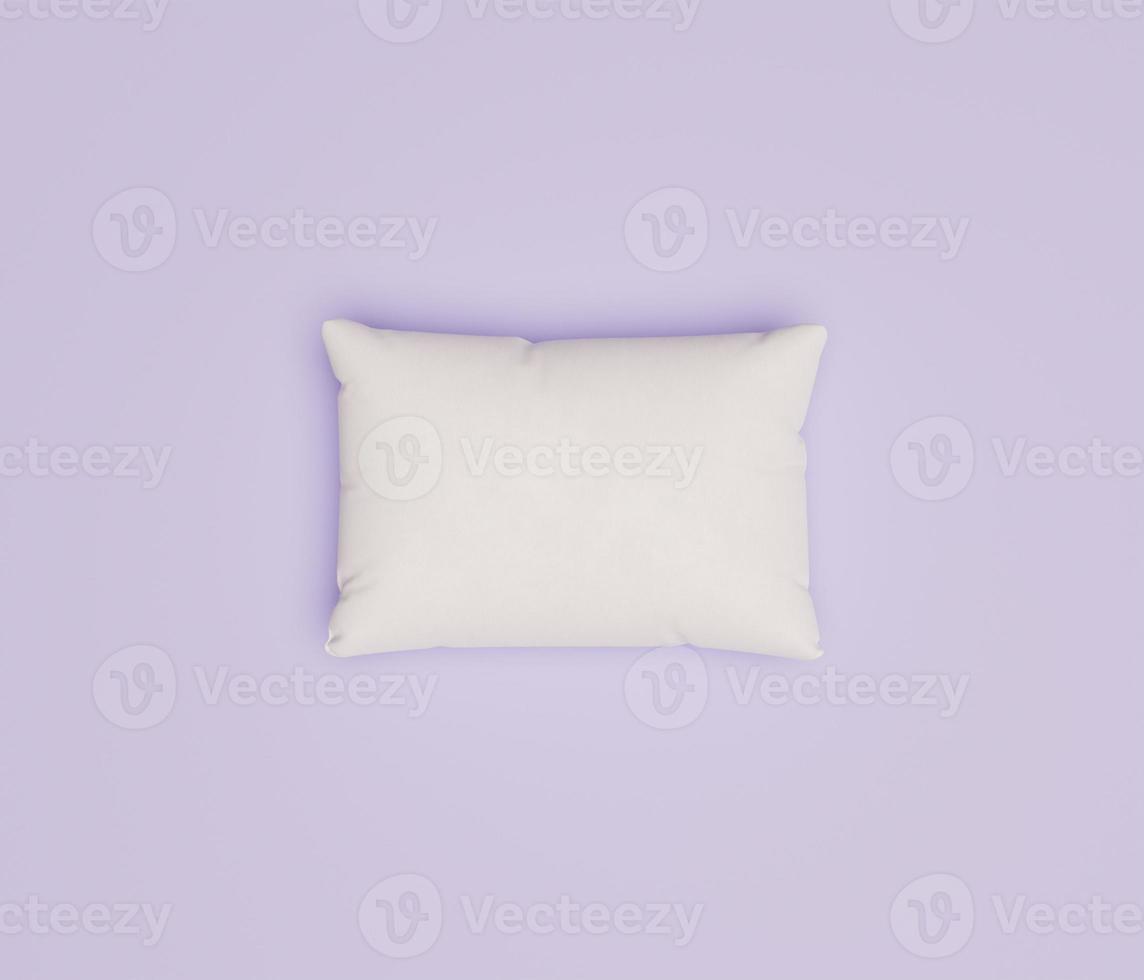 maquete de travesseiro branco foto