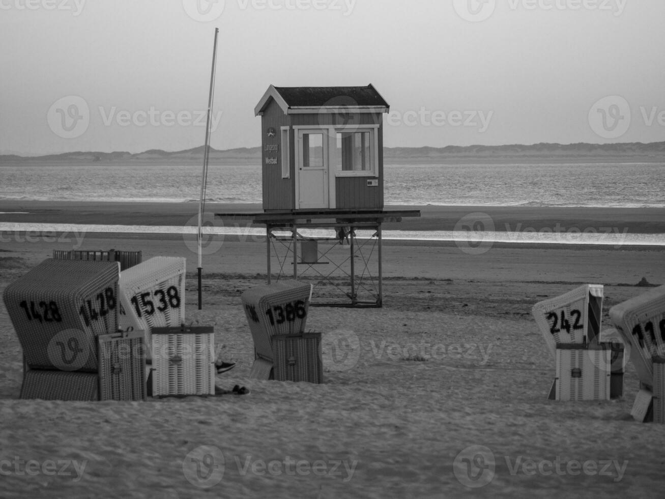 ilha langeoog no mar do norte foto