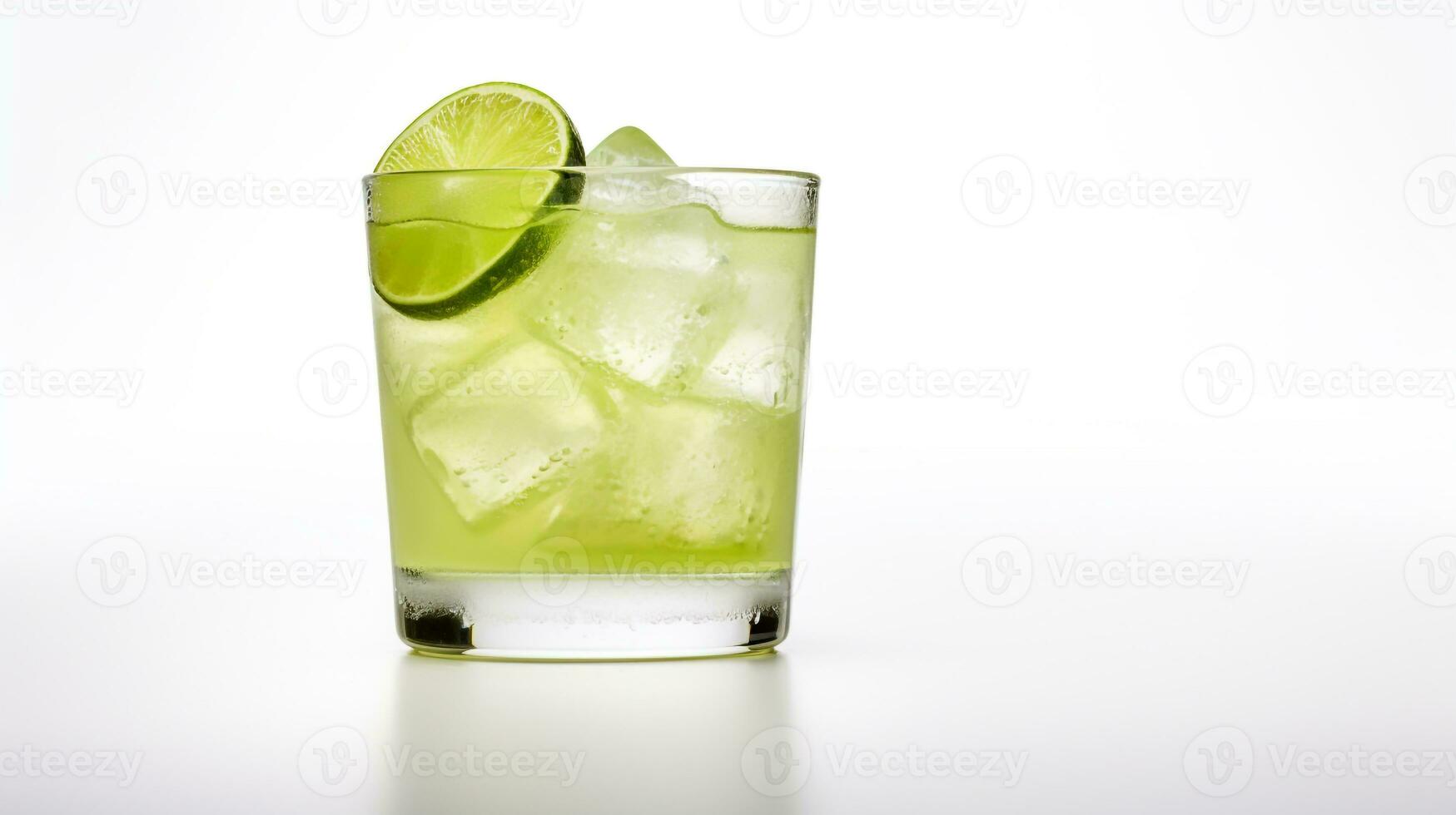 foto do uma Caipirinha beber isolado em branco fundo. generativo ai