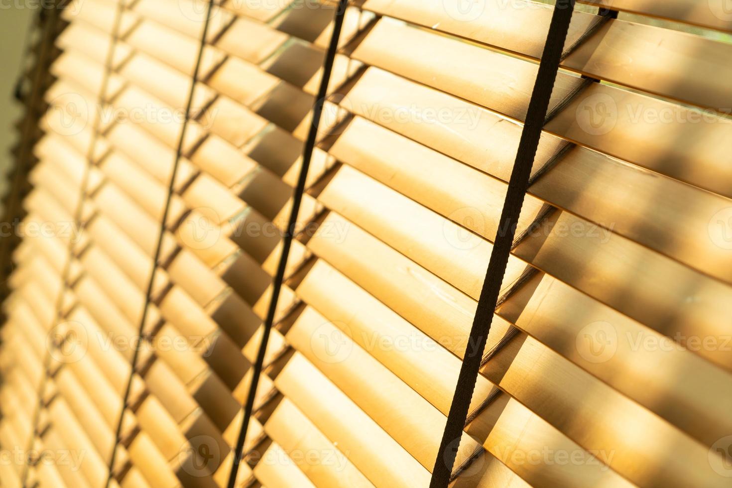 cortinas de bambu de close-up ou venezianas foto