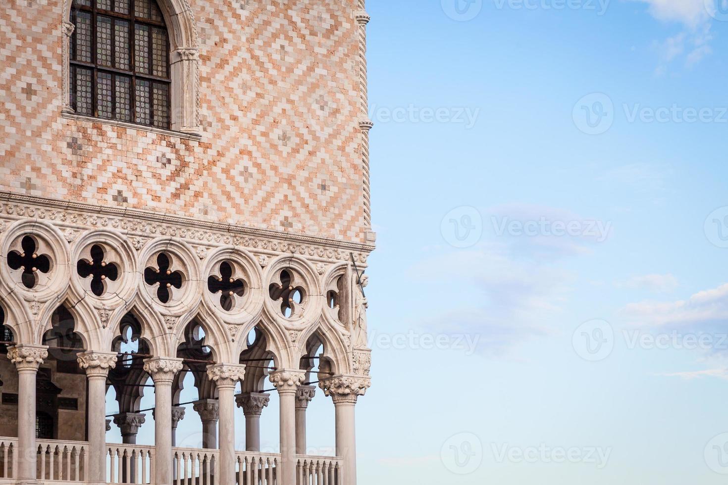 veneza, itália - detalhe do palácio ducal foto