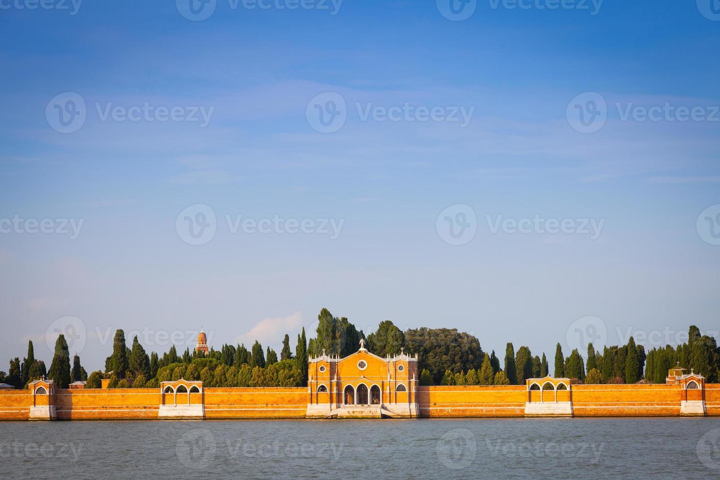 cemitério de veneza de san michele à beira-mar foto