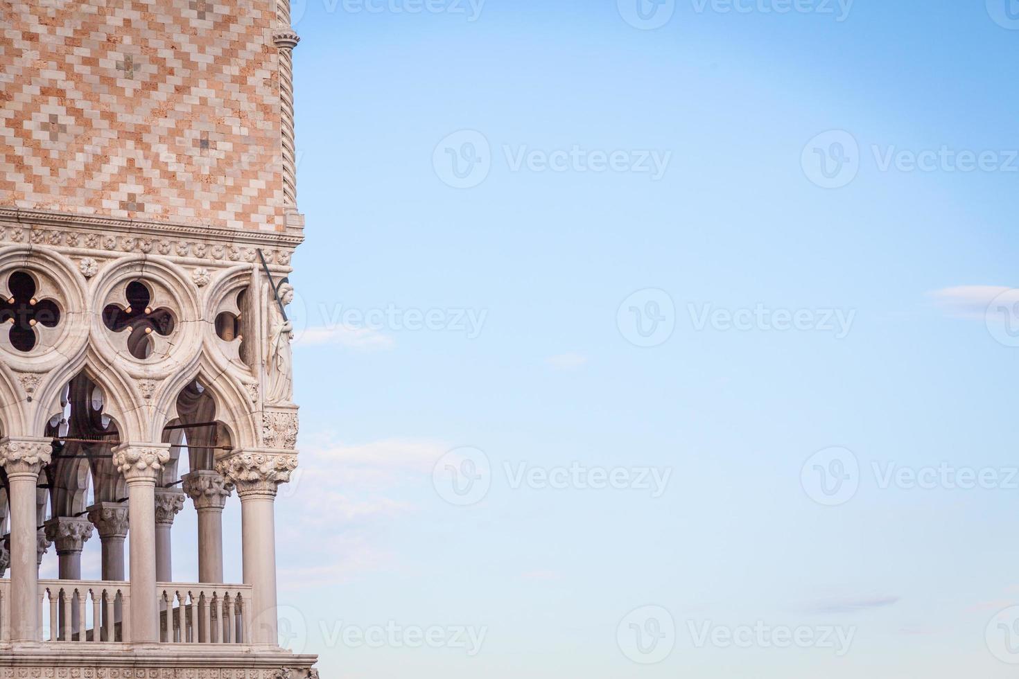 veneza, itália - detalhe do palácio ducal foto