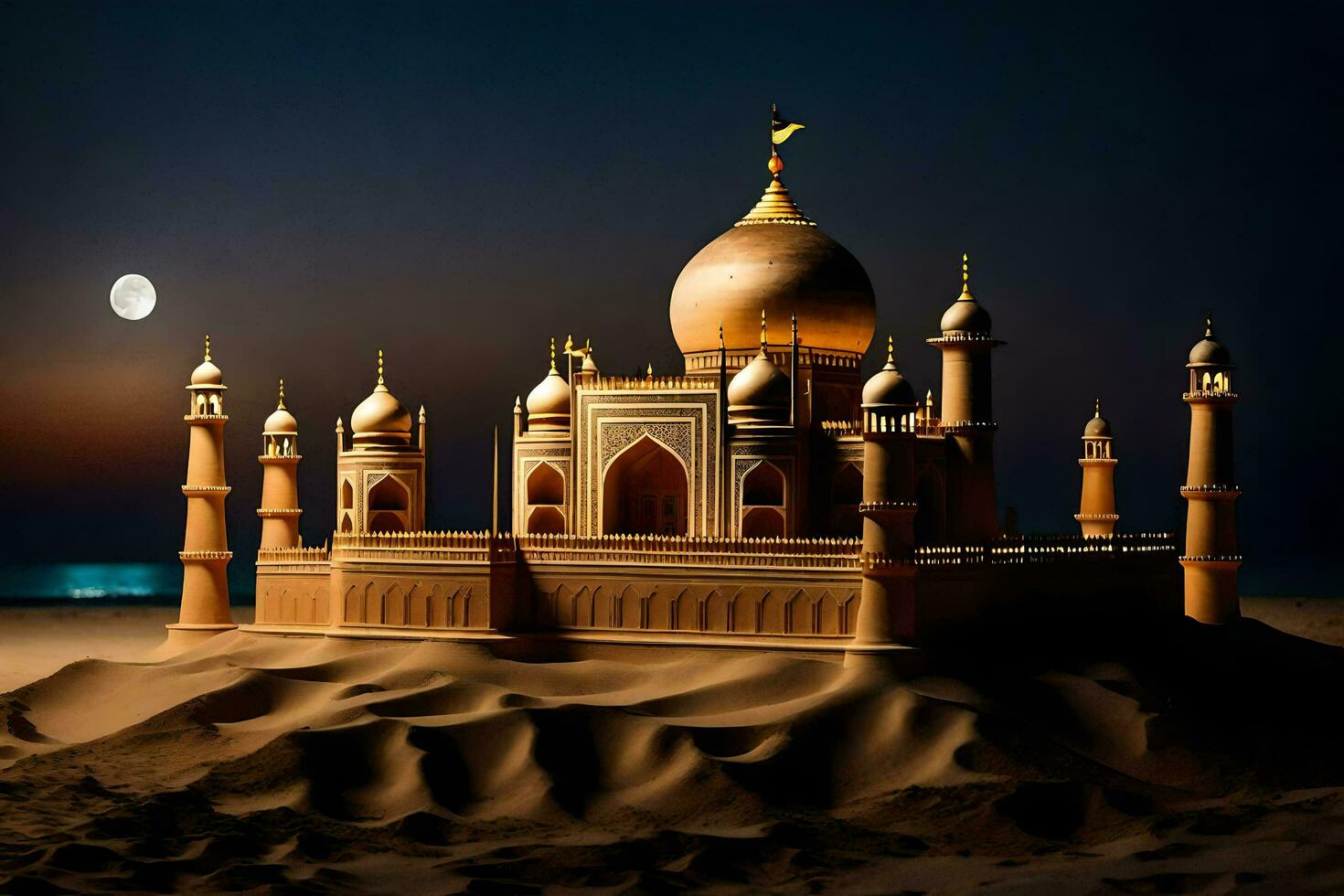 a taj mahal é uma famoso mausoléu dentro Índia. gerado por IA foto