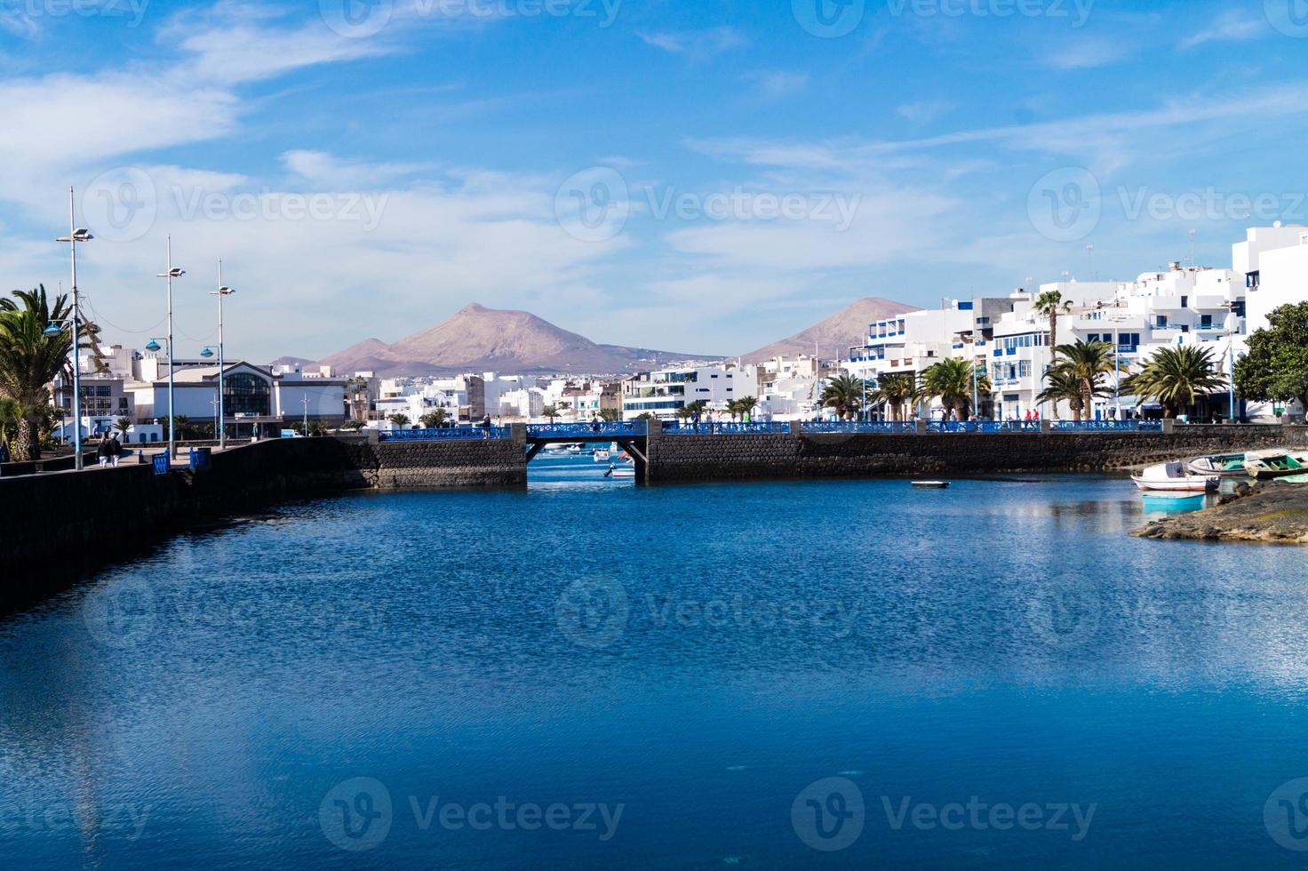 porto interior arrecife lanzarote espanha foto