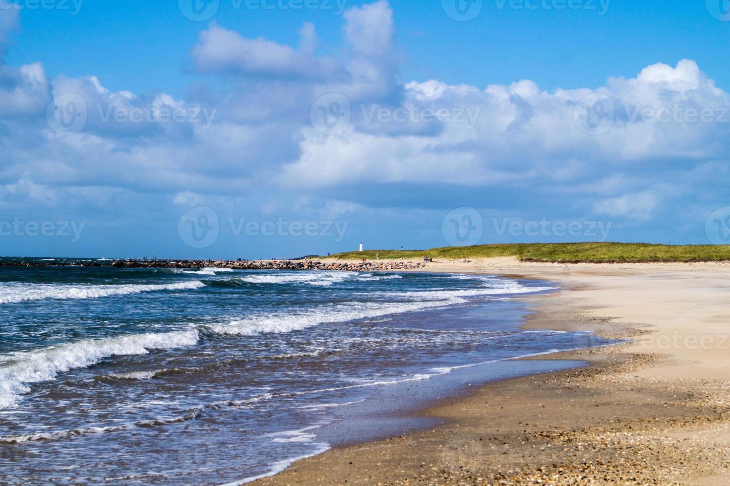 na praia de Blavand Ho Dinamarca foto