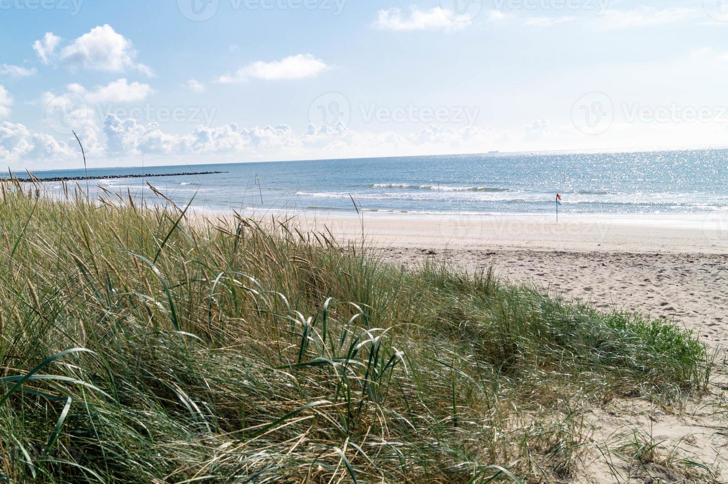 na praia de Blavand Ho Dinamarca foto