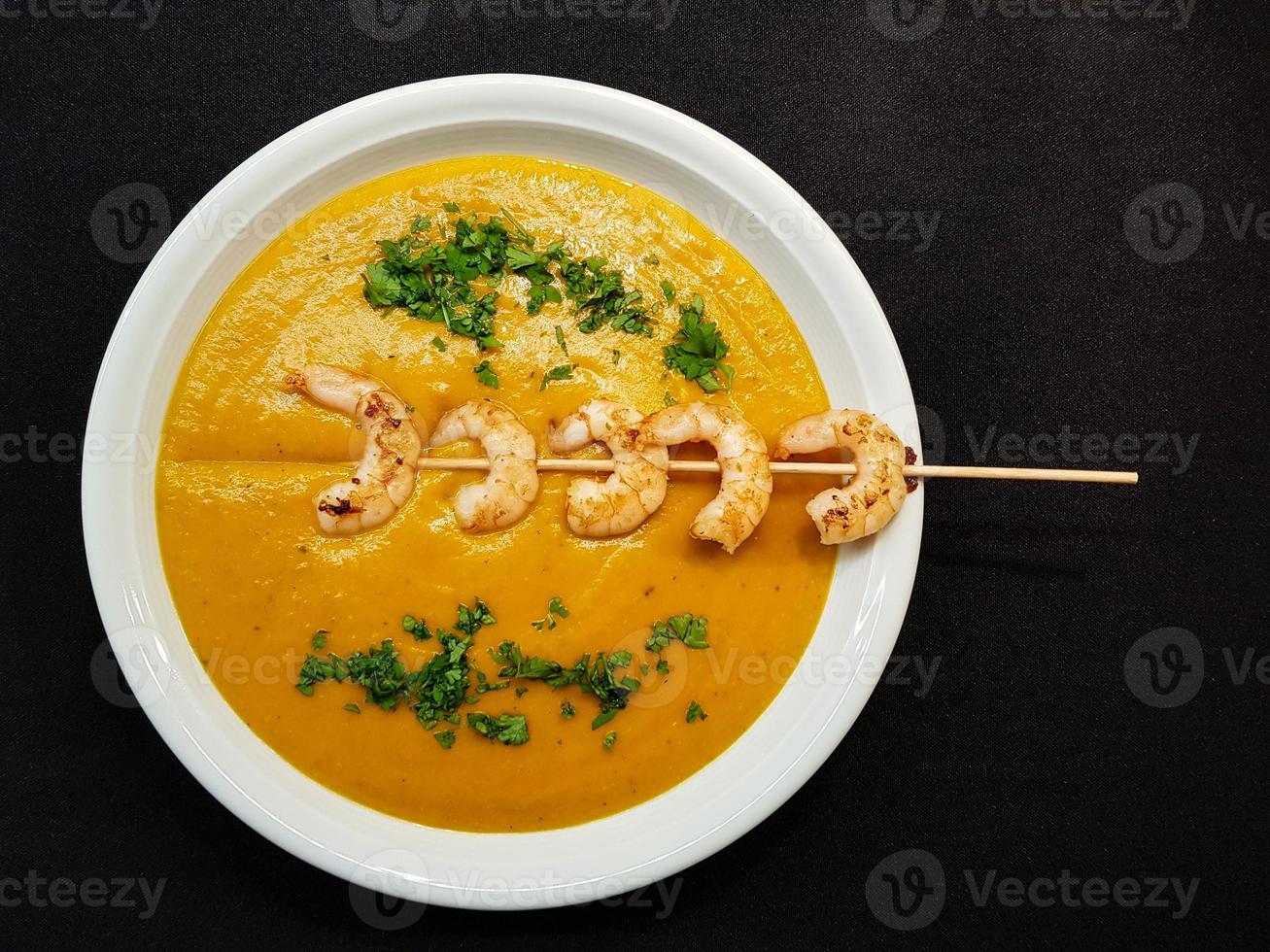 sopa de abóbora hokkaido foto