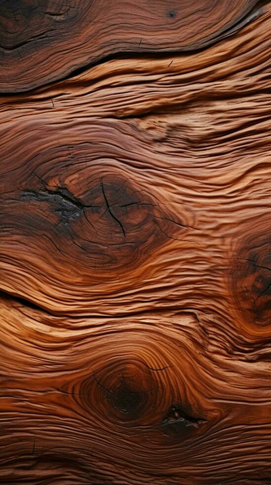 natural latido madeira textura, perfeito Como uma fundo elemento vertical Móvel papel de parede ai gerado foto