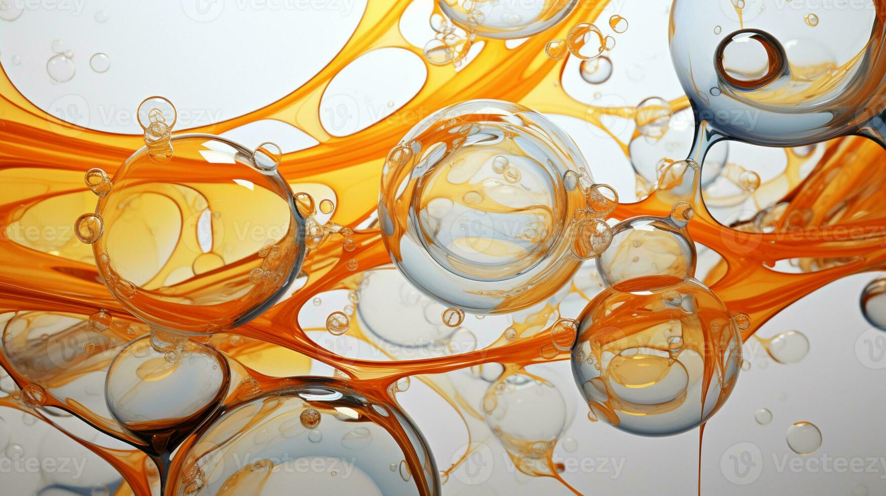 abstrato colorida suave beber bolha, respingo efeito, ai generativo foto