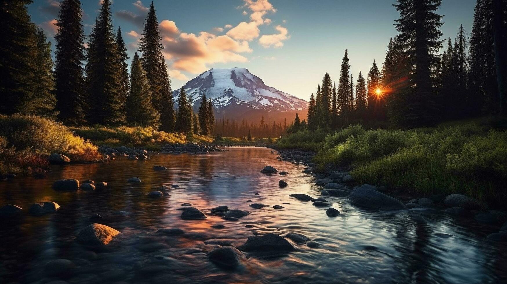 generativo ai, natural maravilhas capturando a beleza do nacional parques foto