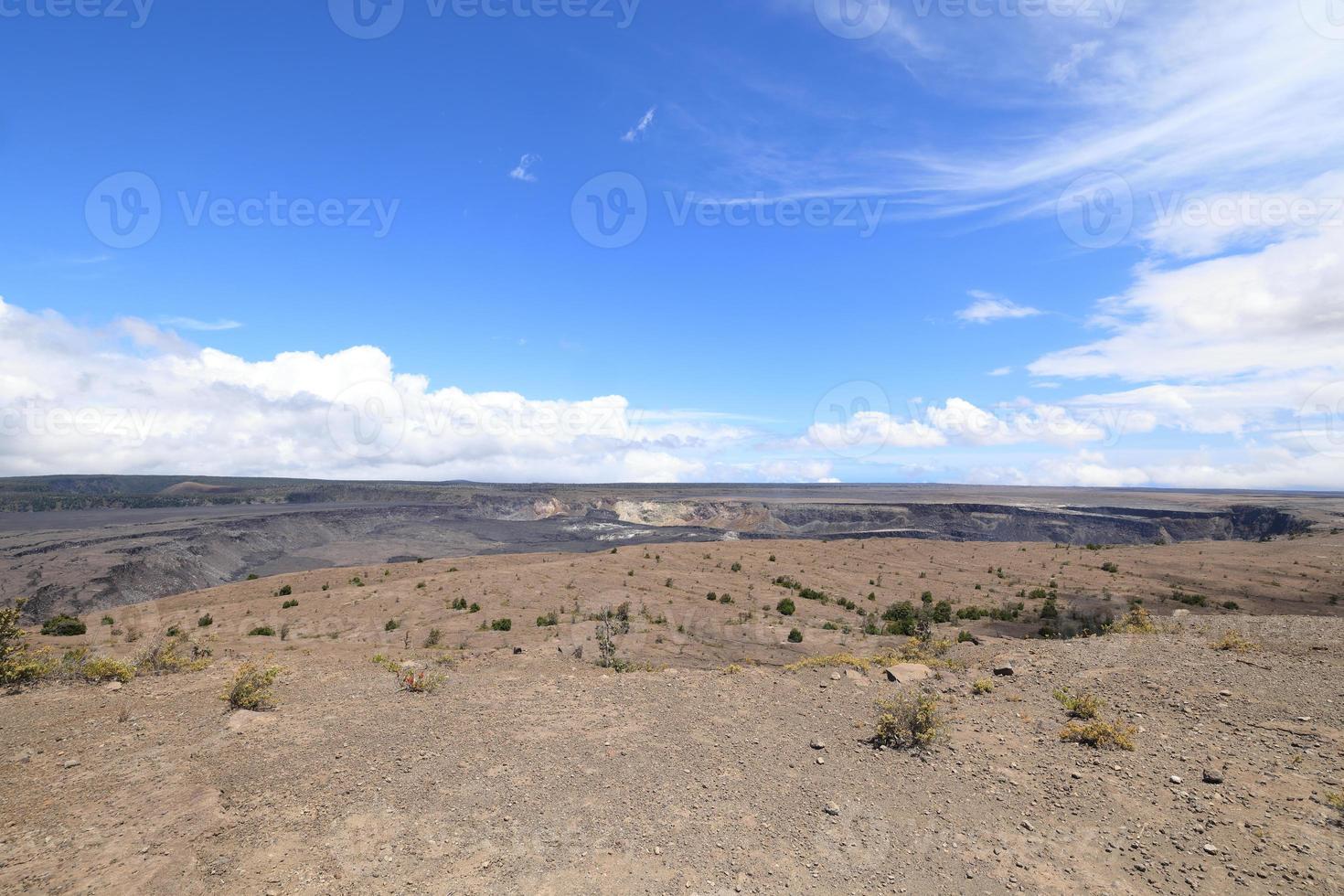 Vulcão Kilauea na grande ilha do Havaí foto