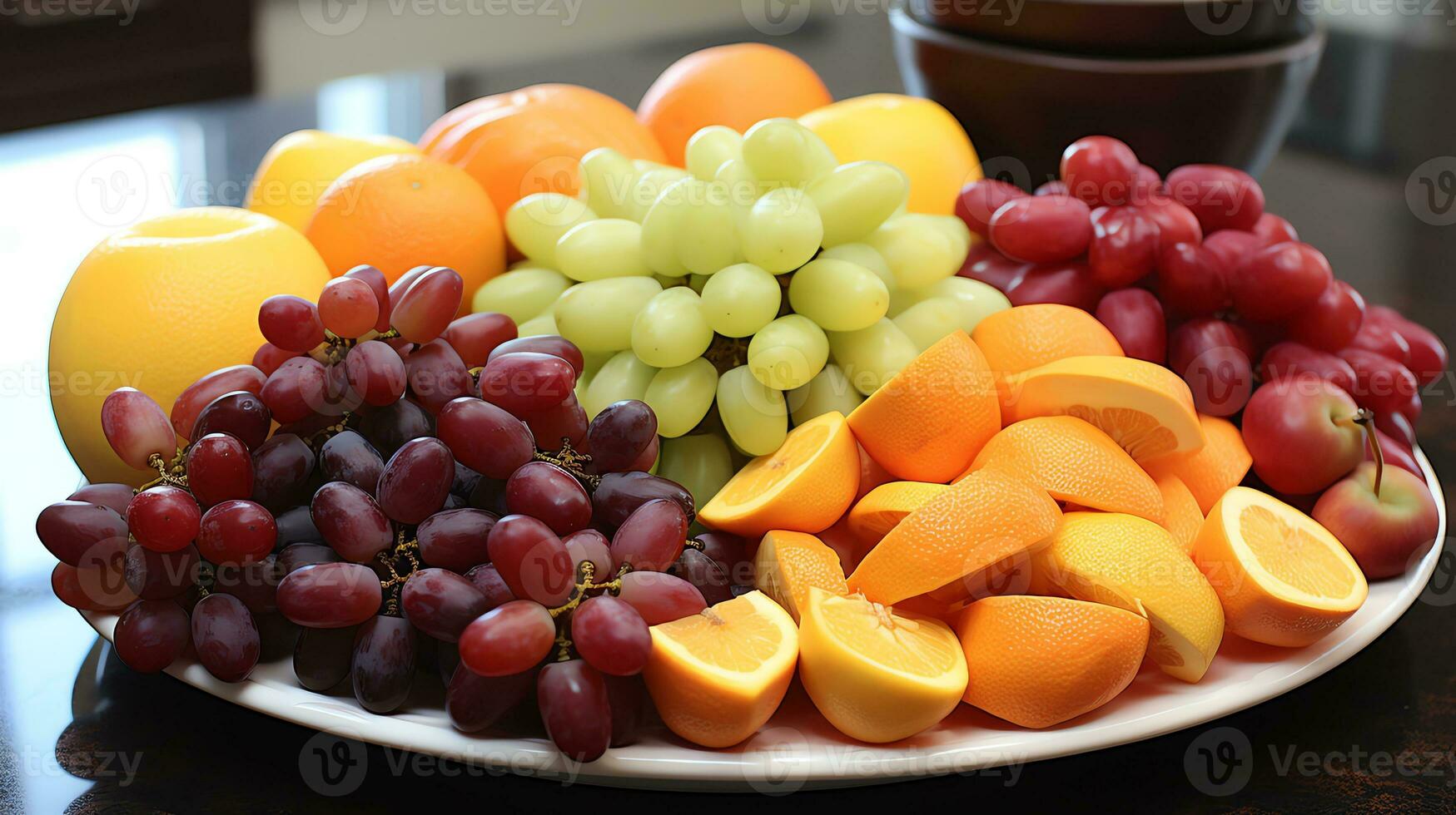 uma pilha do panquecas com bagas e creme ai generativo foto