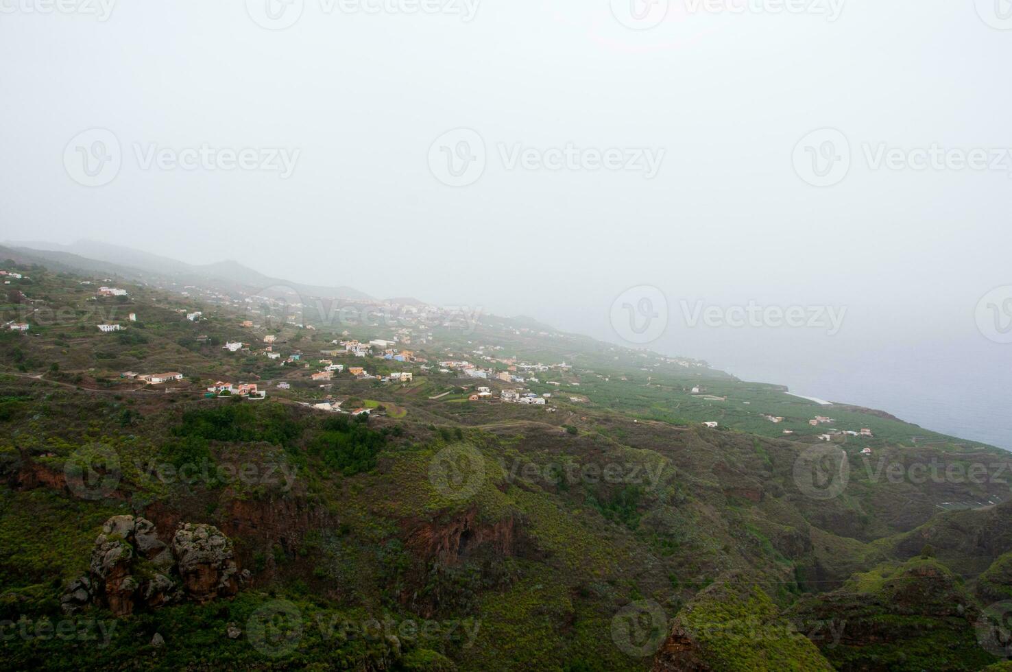 panorama do a ilha do la palma dentro a canário arquipélago foto